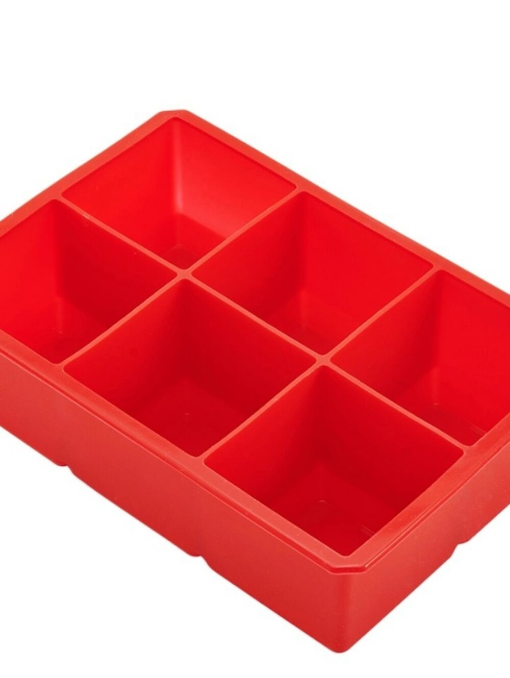 ✨ 4/$15 Red Silicone 6-Cavity Square Ice Tray